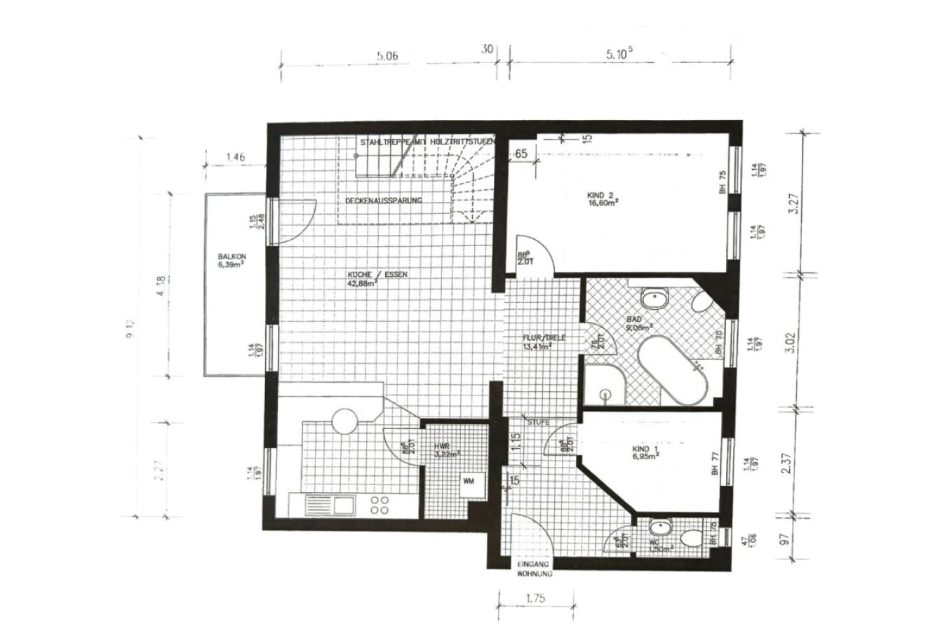 Grundriss Skizze 2.OG