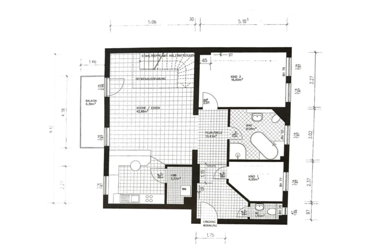 Grundriss Skizze 2.OG