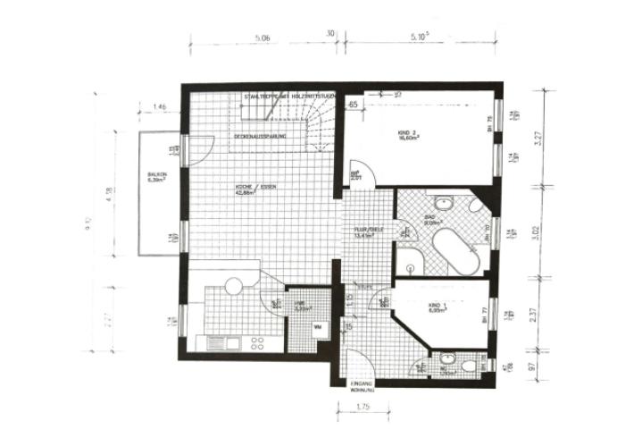 Grundriss Skizze 2.OG