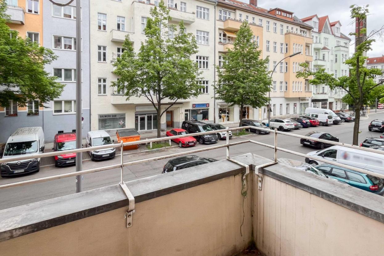 Blick vom Balkon