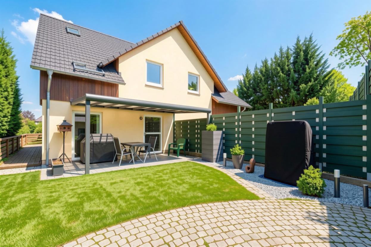 Terrasse mit Garten