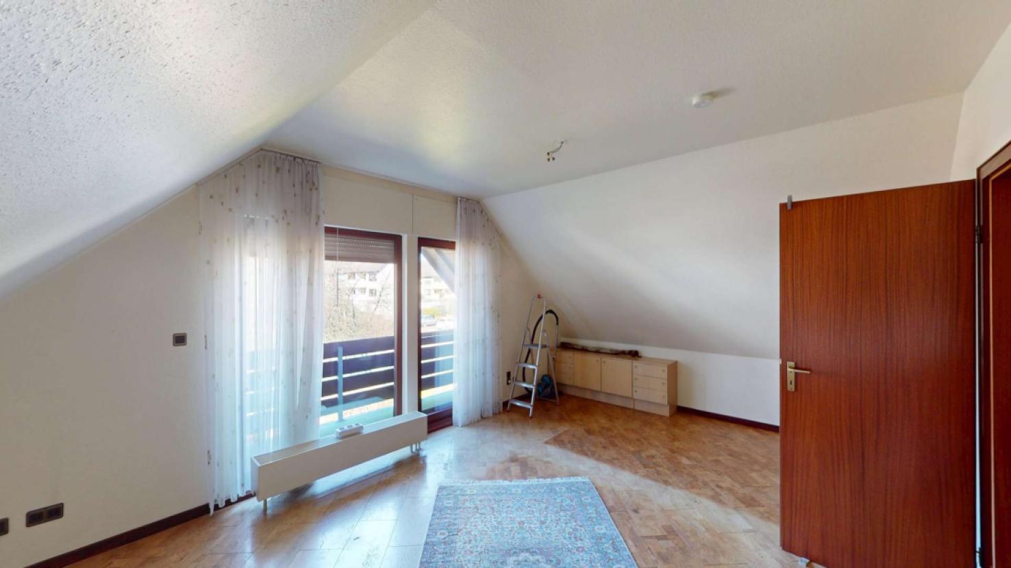 Schlafzimmer mit Balkon