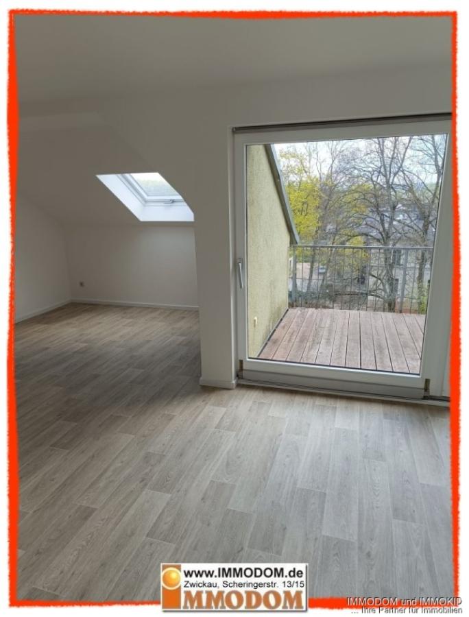 Blick zum Balkon