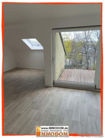 Blick zum Balkon