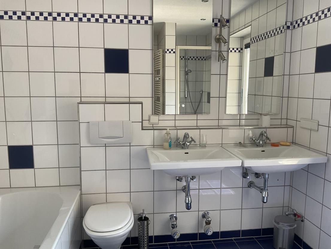 Tageslichtbad mit Dusche und Badewanne