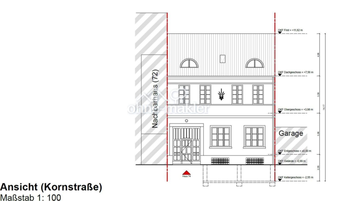 Ansicht Kornstraße