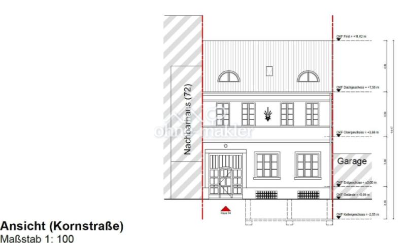 Ansicht Kornstraße