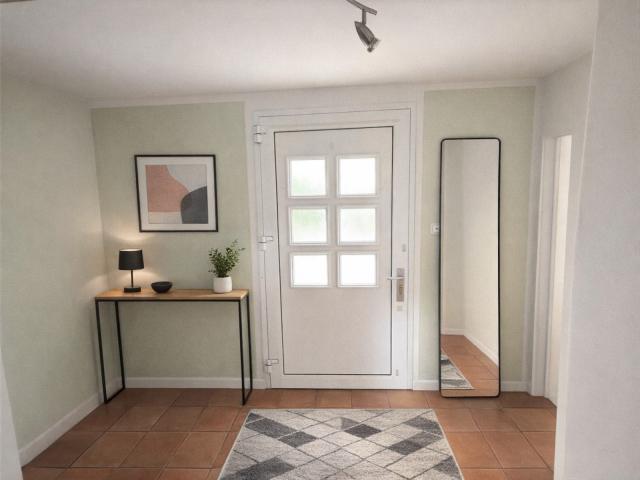 Haustür Eingang (KI Staging)