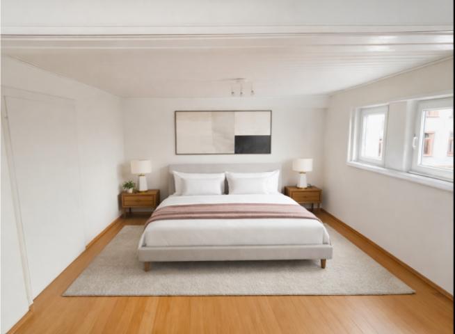 Schlafzimmer (KI Staging)