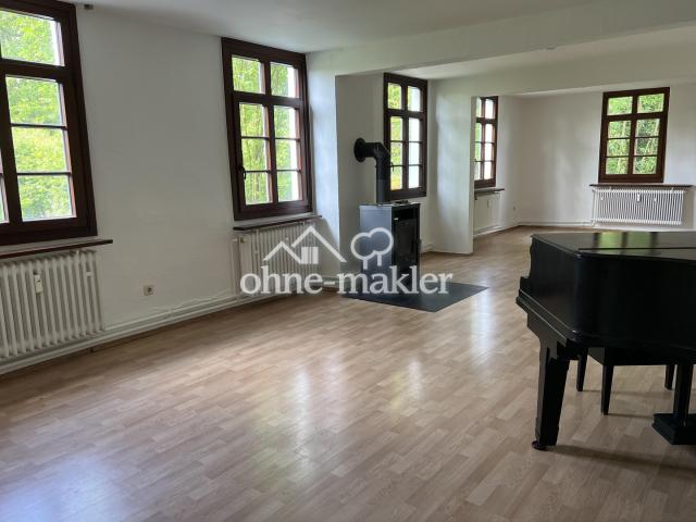 Wohnzimmer mit Kamin 
