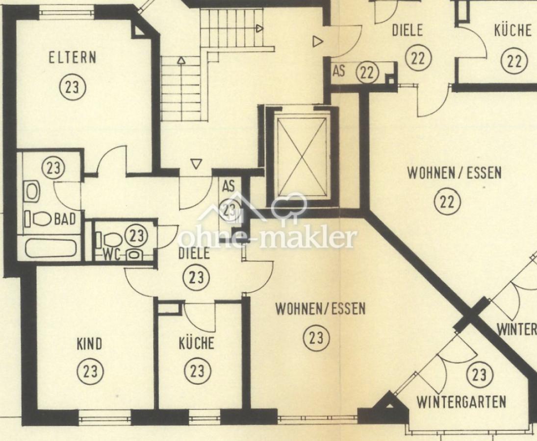 Grundriss Wohnung 23