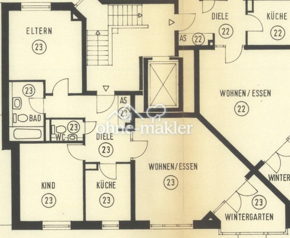 Grundriss Wohnung 23