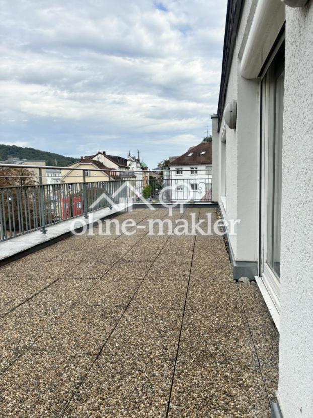 Dachterrasse mit Blick City