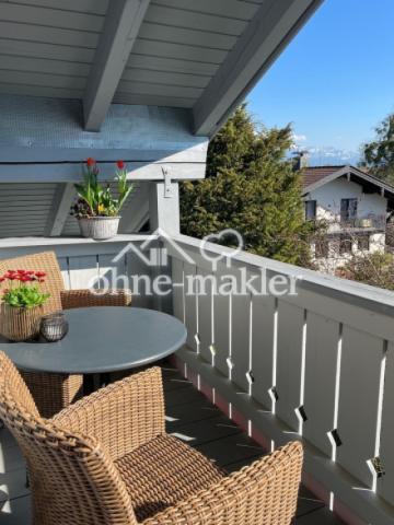 Blick vom Balkon