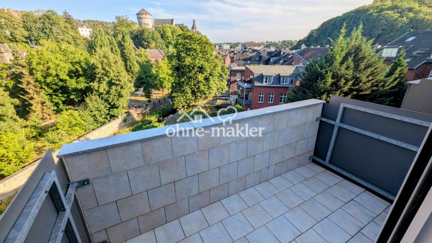 Blick vom Balkon