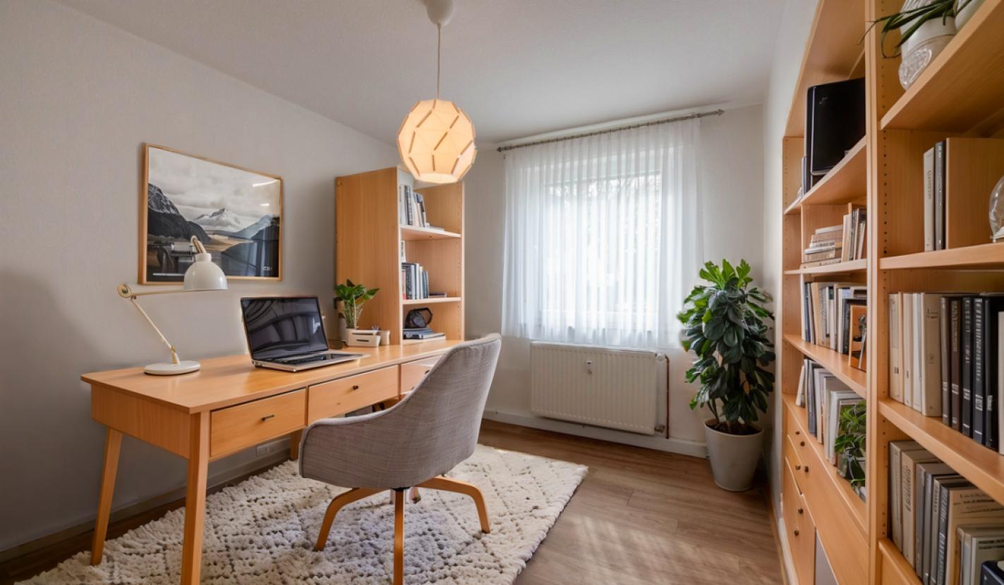 Einrichtungsbeispiel Arbeitszimmer