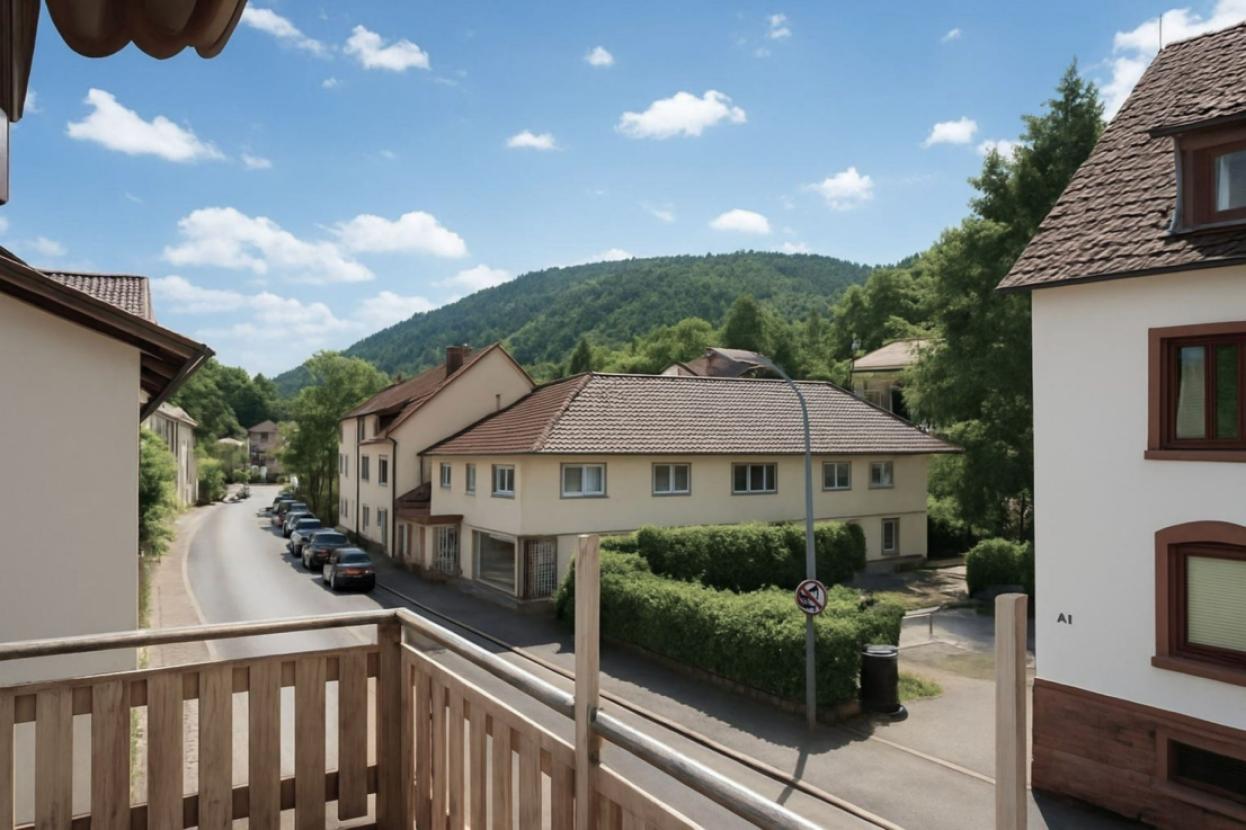 Ausblick vom Balkon