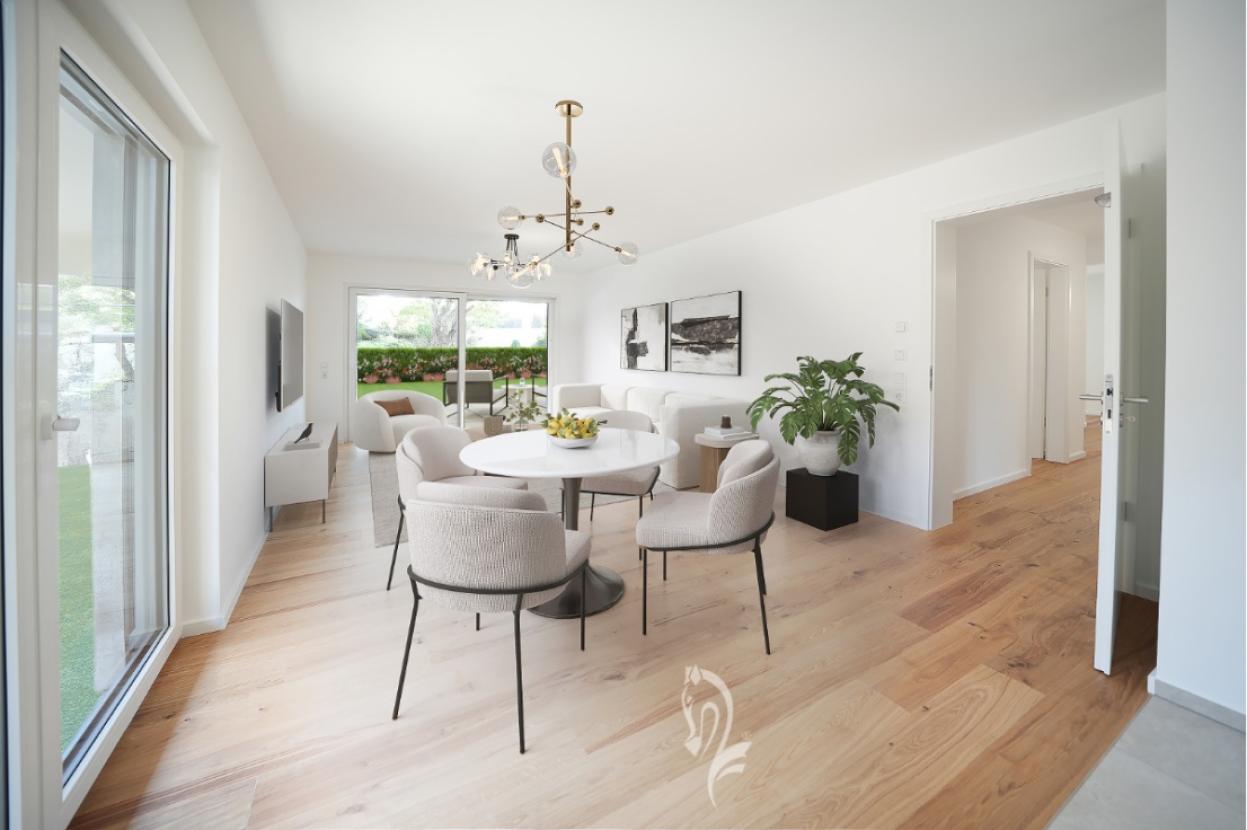 Visualisierung Wohnen mit Terrasse
