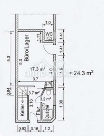 Grundriss (EG. Büro)