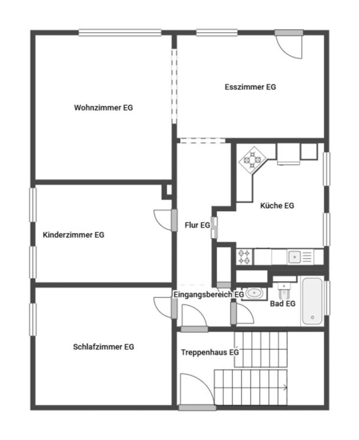 Grundriss Skizze EG