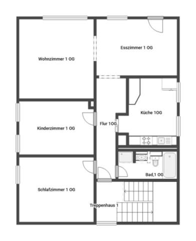 Grundriss Skizze 1.OG