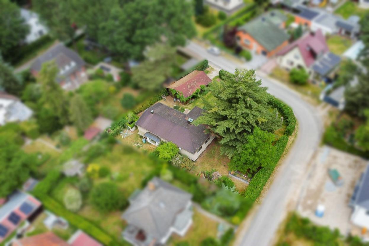 Luftbild Grundstück von hinten