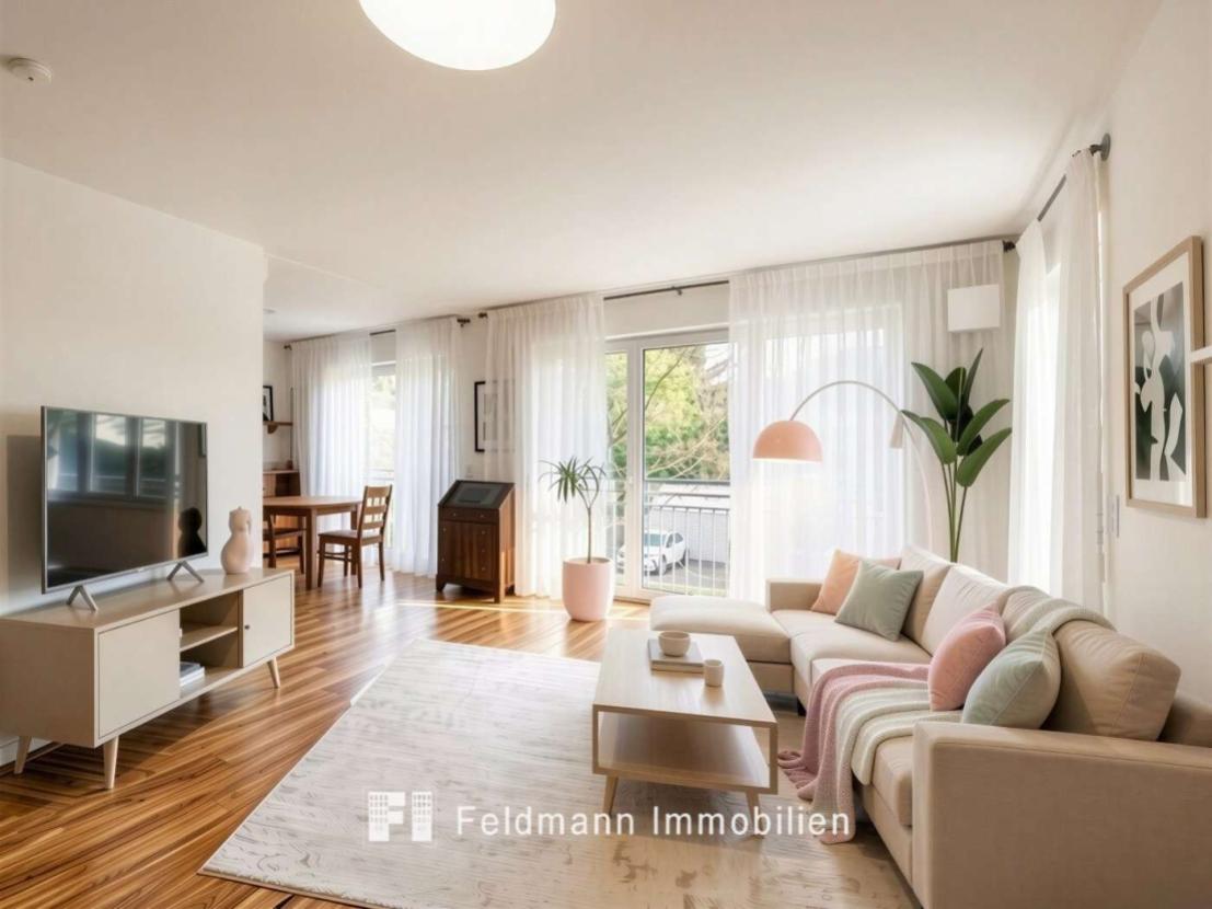 Wohnzimmer (KI-möbliert)