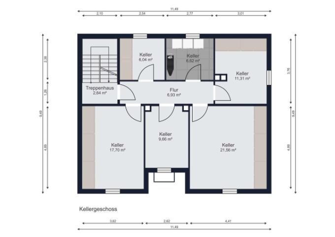 Grundriss Untergeschoss