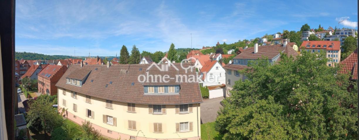 Panoramablick vom Balkon
