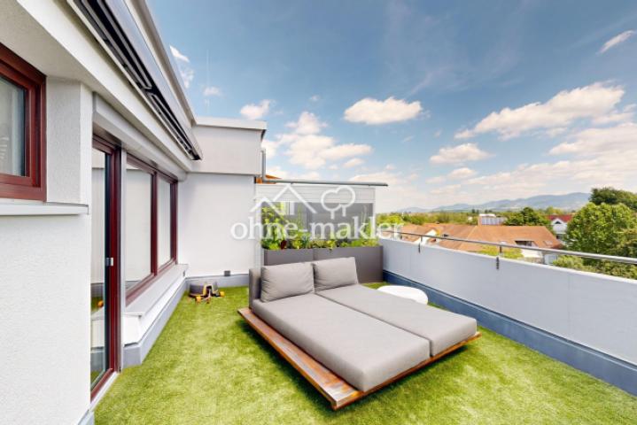 Liegeplatz auf der Terrasse