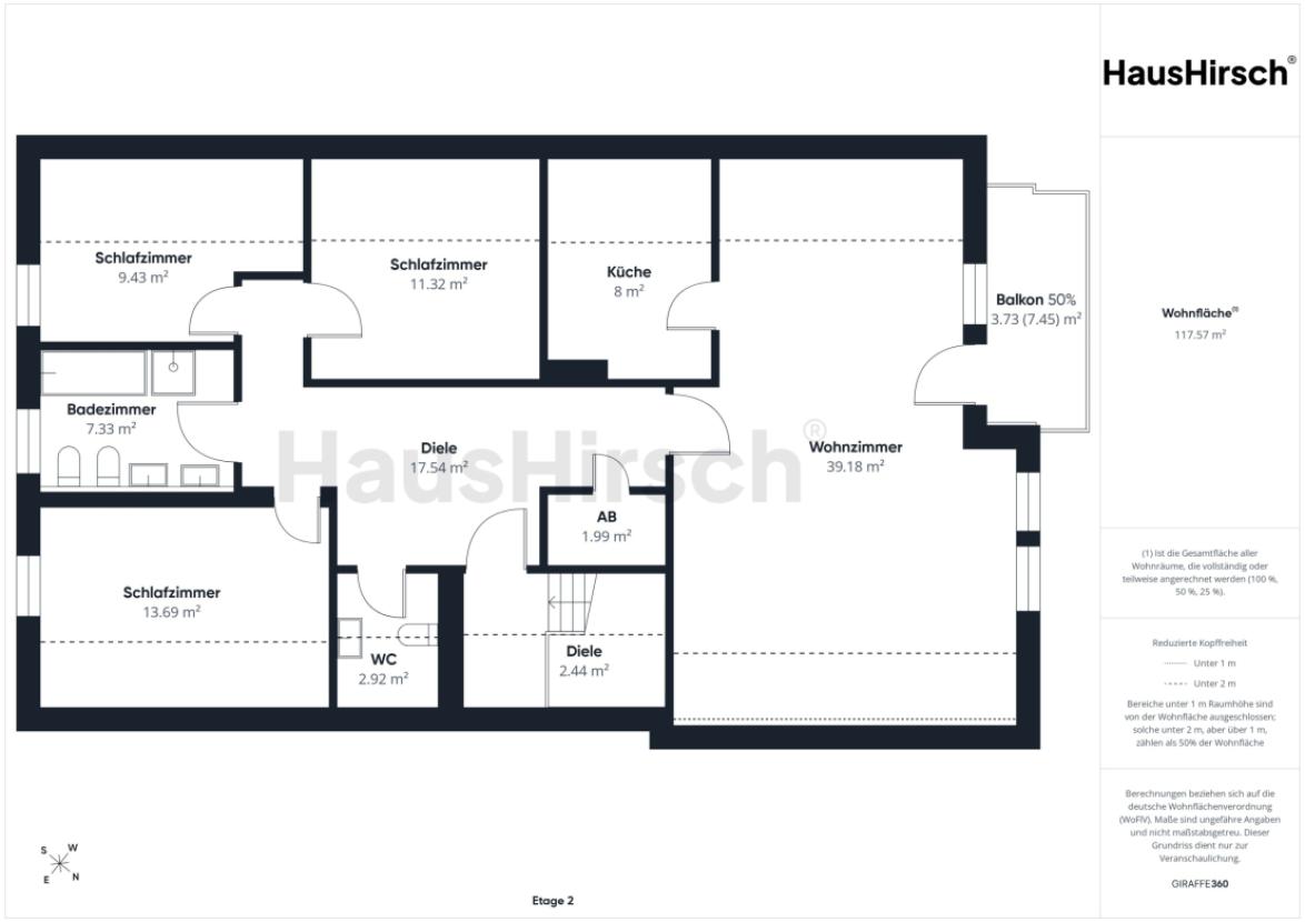 Grundriss Dachgeschoss