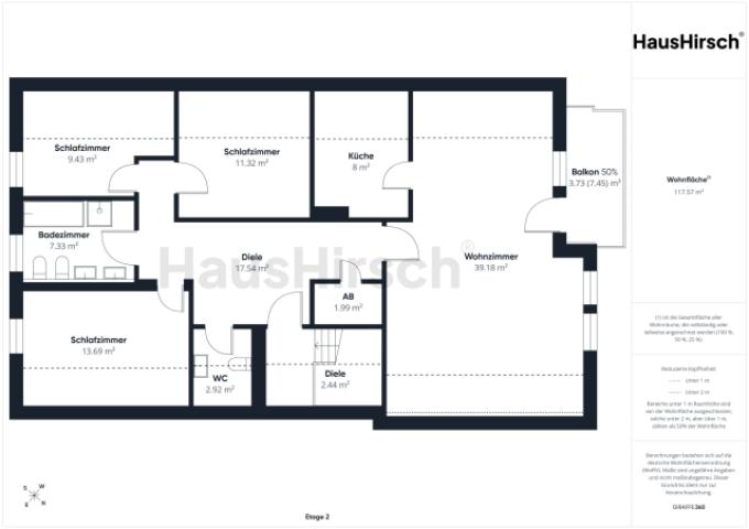 Grundriss Dachgeschoss