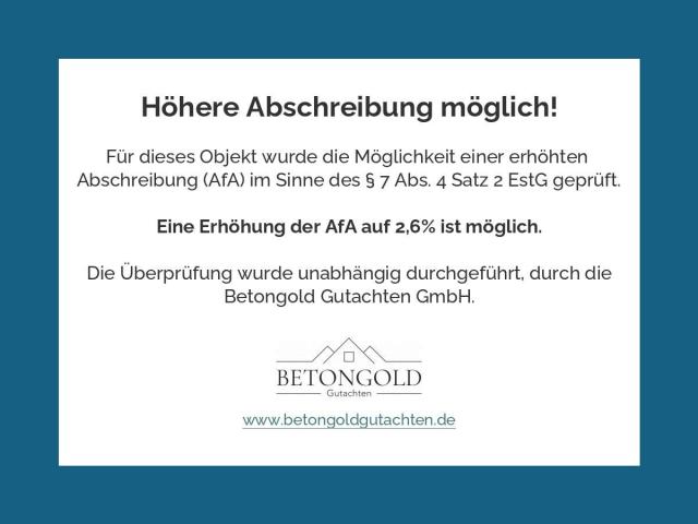 höhere Abschreibung möglich!