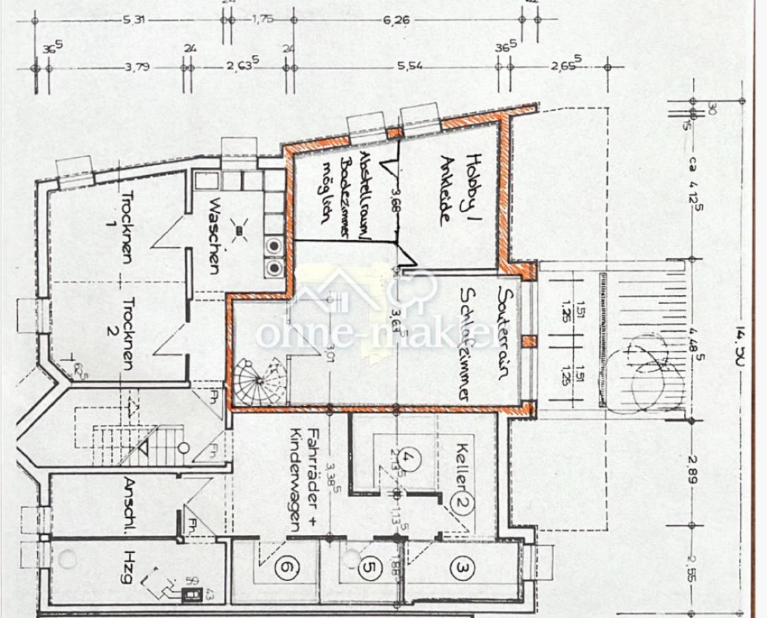 Grundriss Souterrain