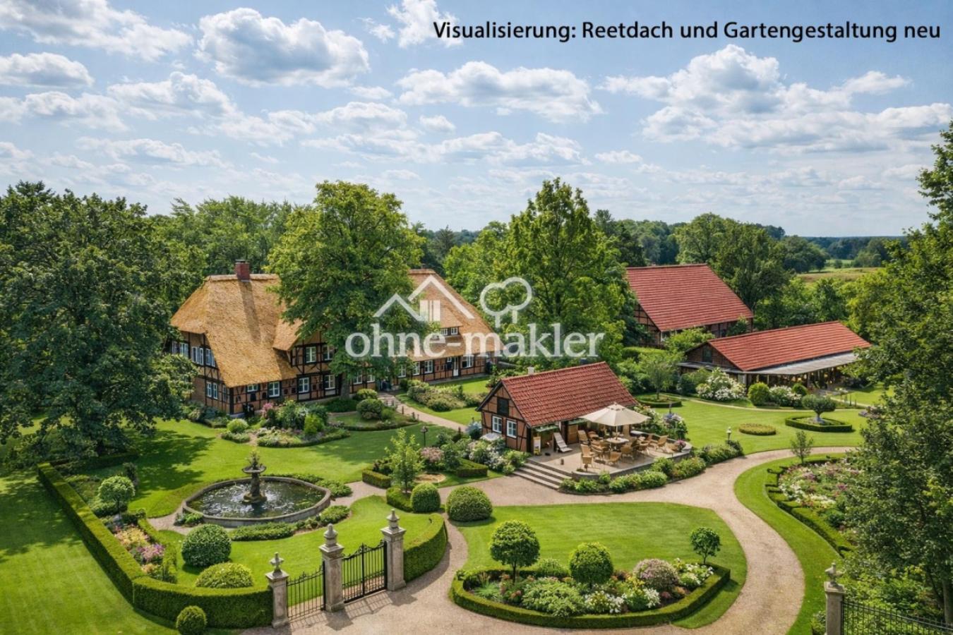 Visualisierung: Reetdach neu