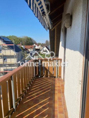 Blick vom Balkon