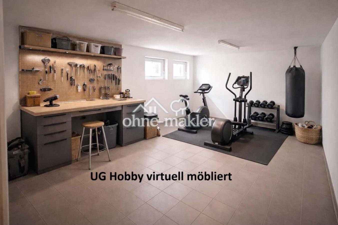 KG Hobbyraum virtuell möbliert