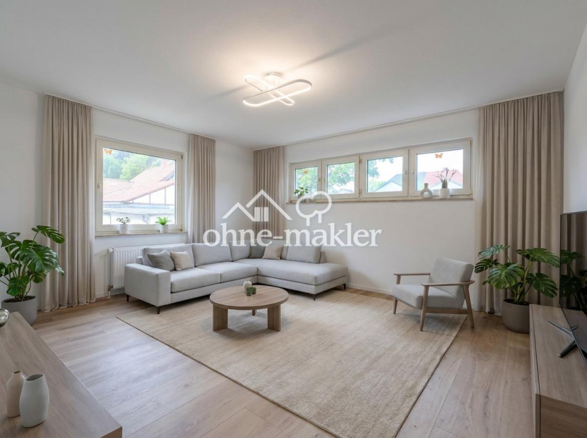 Wohnzimmer - KI eingerichtet