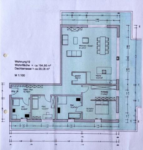 Grundriss Penthouse