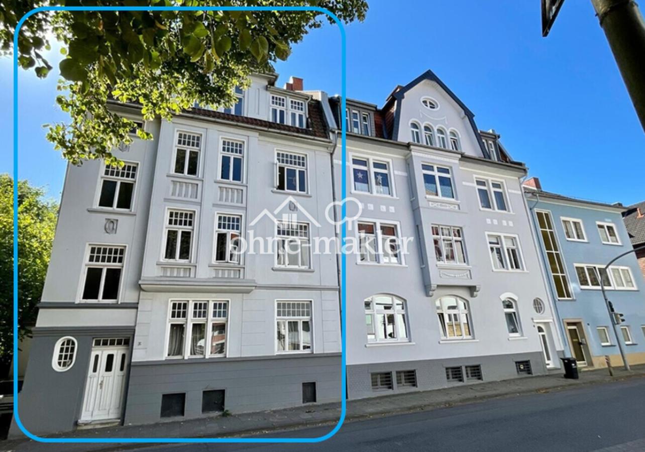 Haus blau eingerahmt