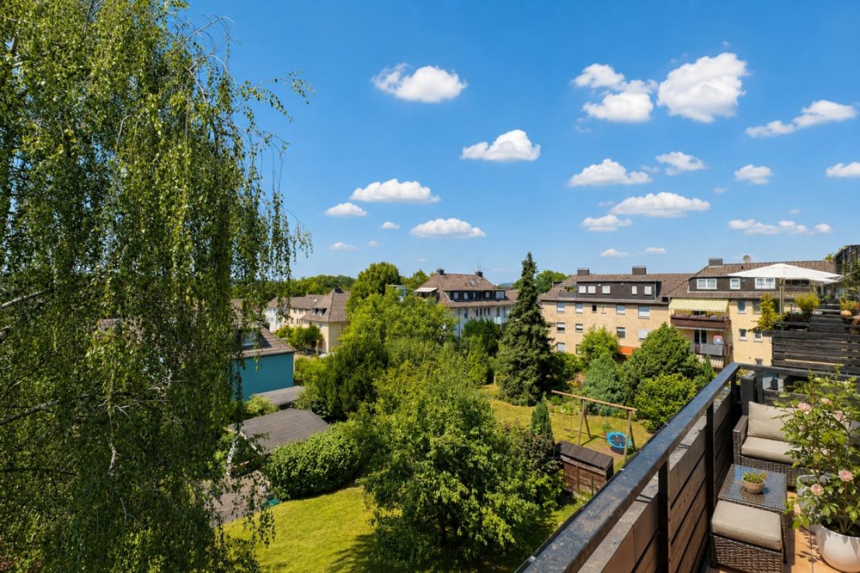 Aussicht vom Balkon