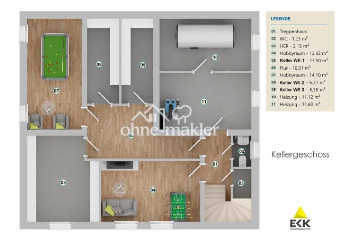 Grundriss - Keller
