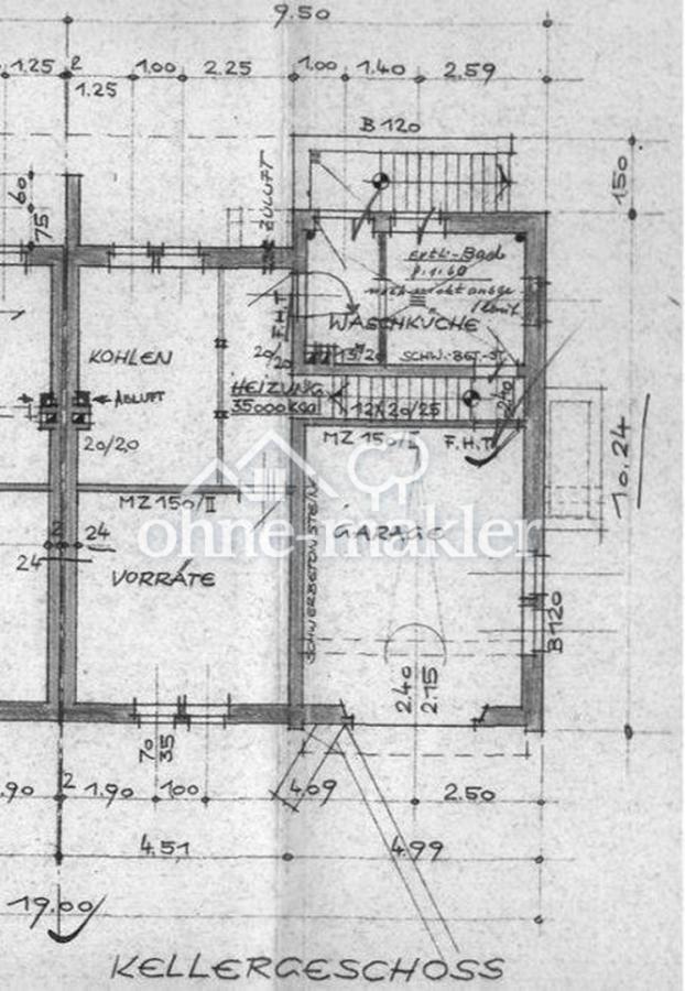Grundriss Keller