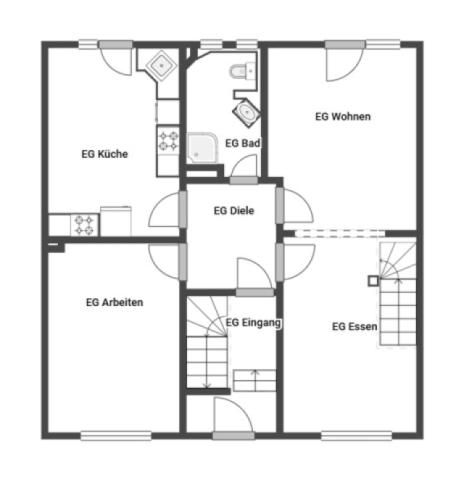 WE1/Grundriss Skizze EG
