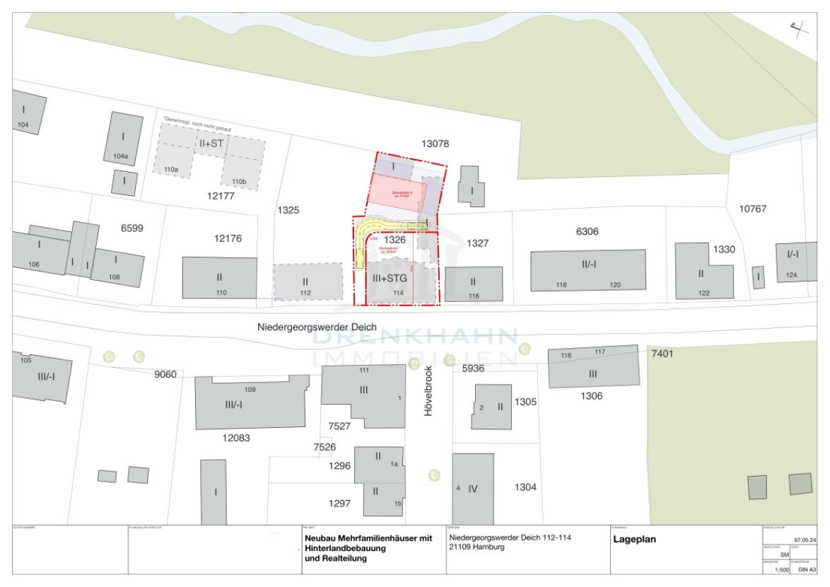 Lageplan / Realteilung