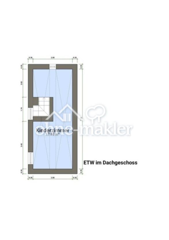 Grundriss Spitzboden