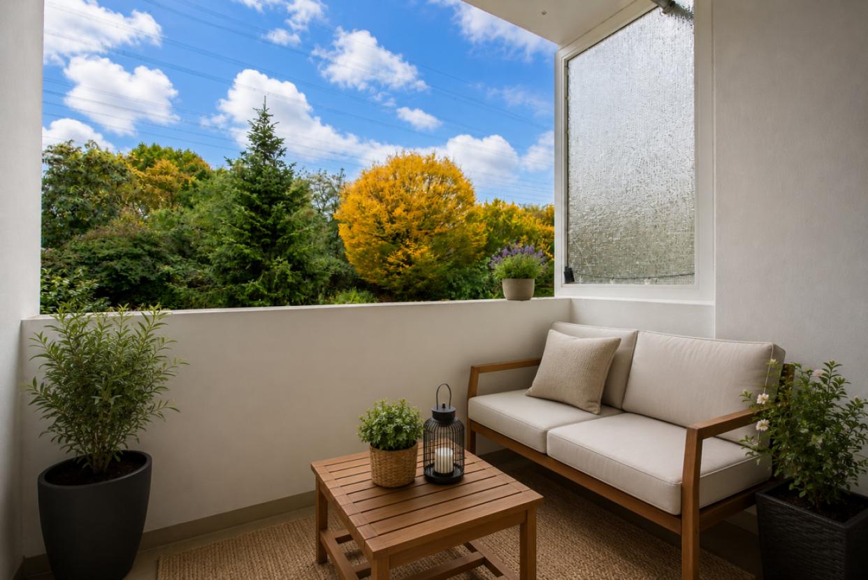 Balkon Einrichtungsbeispiel
