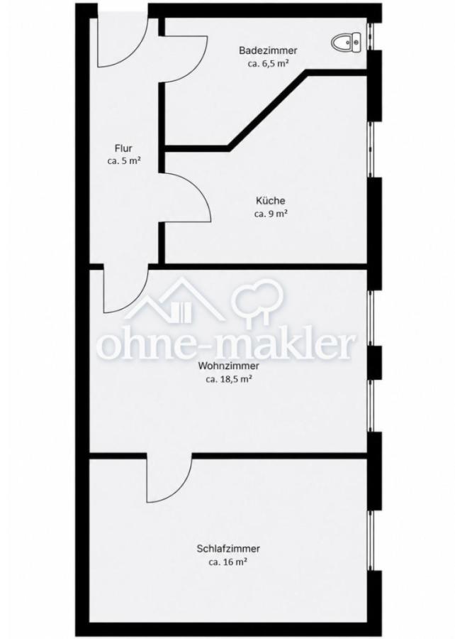 Grundriss der Wohnung
