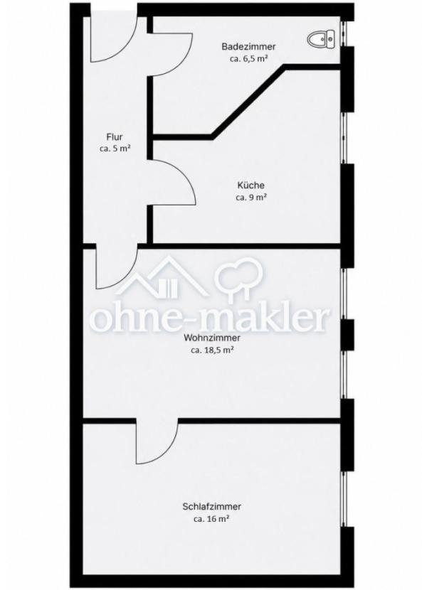 Grundriss der Wohnung