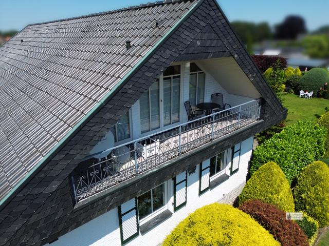Loggia zum Sonnenuntergang